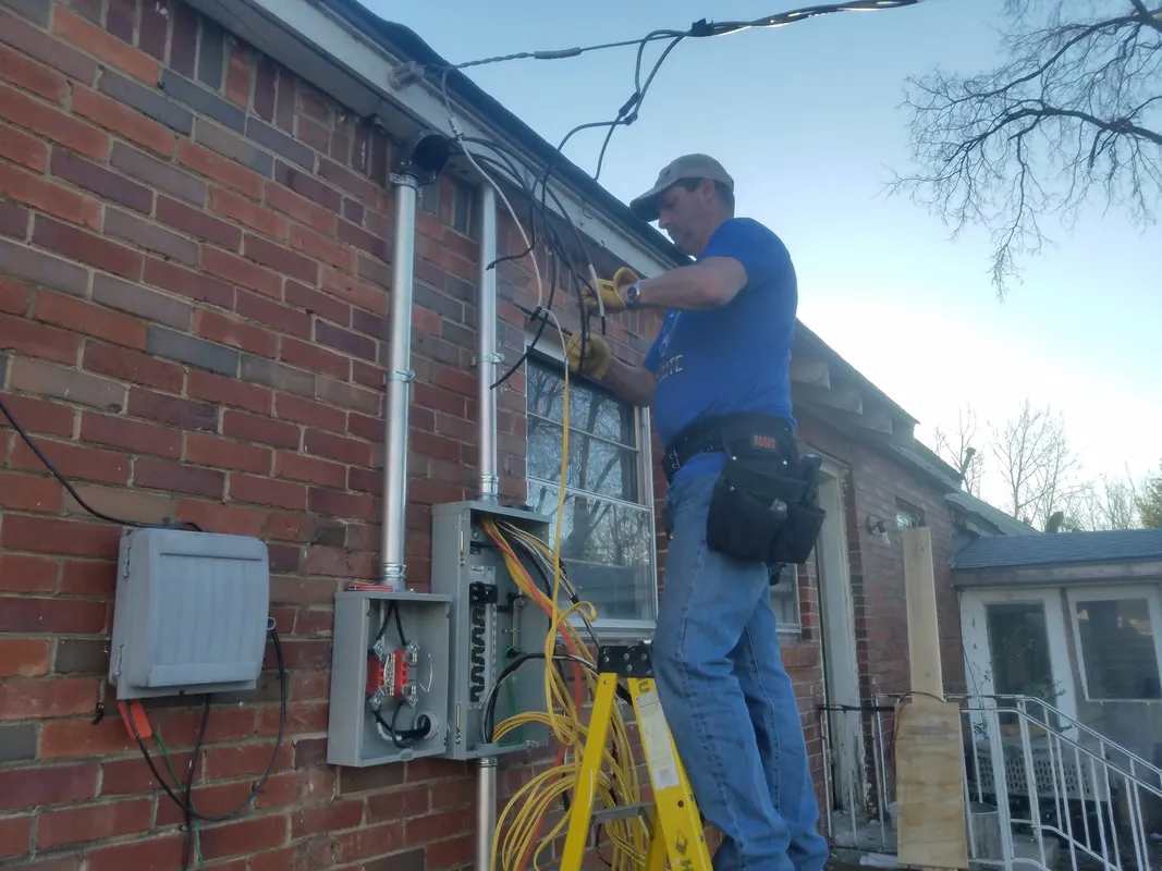 TLDavis electrical service entrance upgrade in the Tulsa metro